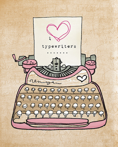 Amo máquinas de escrever / Imagens Fofas para Tumblr, We Heart it, etc