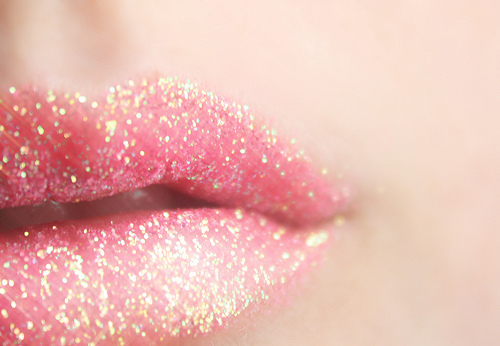 Batom Pink Glitter / Imagens Fofas para Tumblr, We Heart it, etc