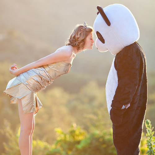 Beijando o panda / Imagens Fofas para Tumblr, We Heart it, etc