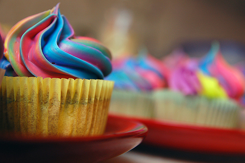 Cupcake Colorido / Imagens Fofas para Tumblr, We Heart it, etc