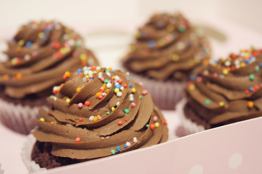 Cupcakes com Cobertura Marrom / Imagens Fofas para Tumblr, We Heart it, etc