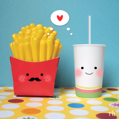 Fast Food Love / Imagens Fofas para Tumblr, We Heart it, etc