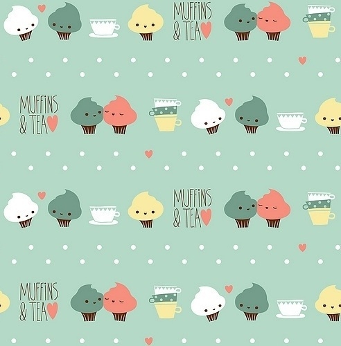 Fundo Cupcakes – Tea / Imagens Fofas para Tumblr, We Heart it, etc