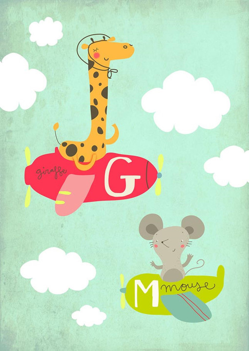 Desenho Fofo: Girafa e Rato / Imagens Fofas para Tumblr, We Heart it, etc