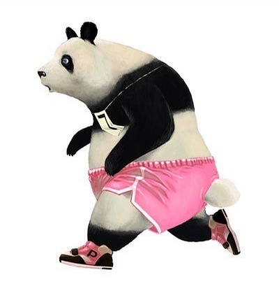 Panda de tênis / Imagens Fofas para Tumblr, We Heart it, etc / Imagens Fofas para Tumblr, We Heart it, etc