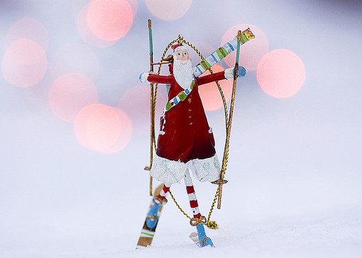 Papai Noel Esquiando / Imagens Fofas para Tumblr, We Heart it, etc
