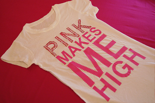 Camiseta / Pink makes me high / Imagens Fofas para Tumblr, We Heart it, etc